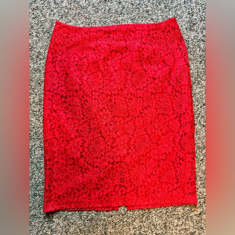 Halogen Scarlet Floral Pencil Skirt
